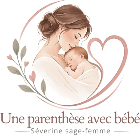 Logo Une parenthèse avec bébé, Séverine sage-femme